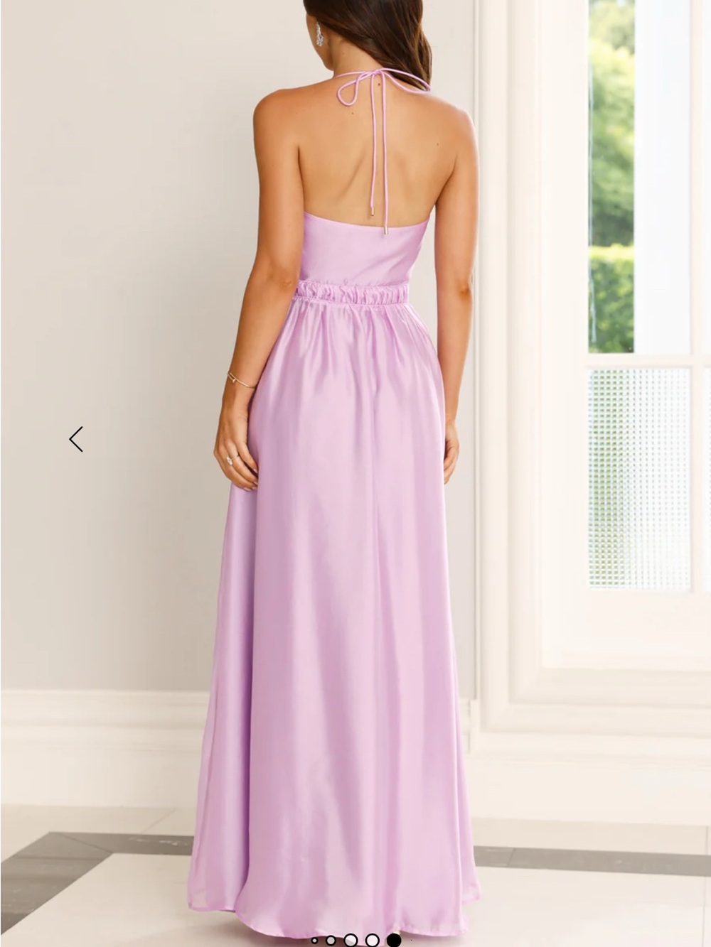Hello Molly Elegant Delights Halter Maxi Dress Lilac - XL - Picture 2 of 5